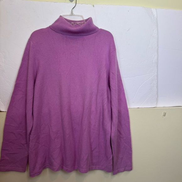 Charter Club Vintage Cashmere Turtleneck Sweater Pullover Top Soft Minimalist L - Picture 3 of 13